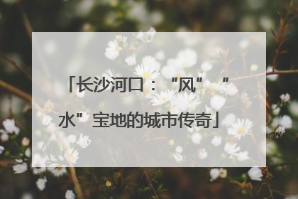 长沙河口：“风”“水”宝地的城市传奇