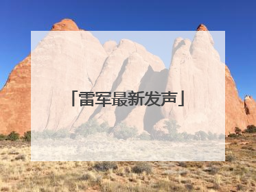 雷军最新发声