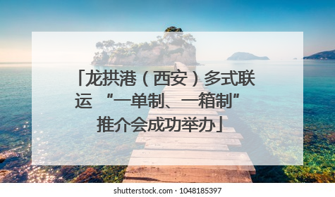 龙拱港（西安）多式联运 “一单制、一箱制” 推介会成功举办