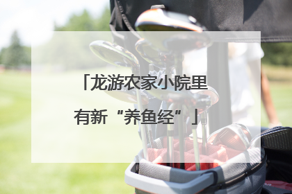 龙游农家小院里有新“养鱼经”