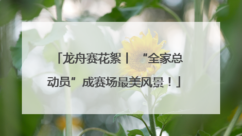 龙舟赛花絮丨 “全家总动员”成赛场最美风景！