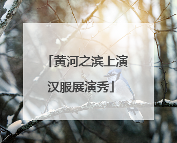 黄河之滨上演汉服展演秀