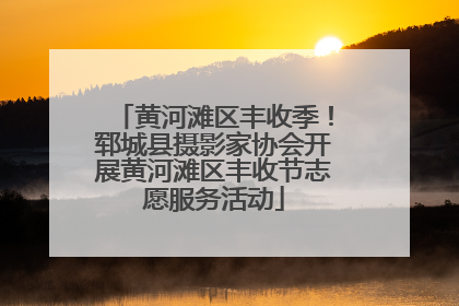 黄河滩区丰收季！郓城县摄影家协会开展黄河滩区丰收节志愿服务活动