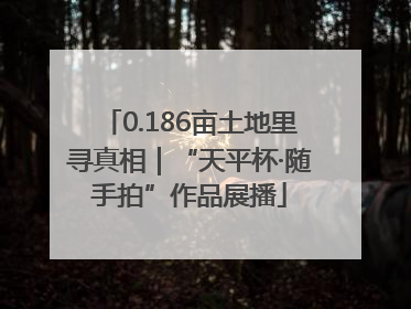 0.186亩土地里寻真相｜“天平杯·随手拍”作品展播