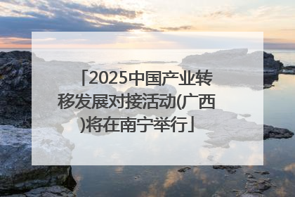 2025中国产业转移发展对接活动(广西)将在南宁举行