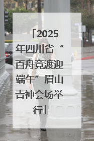 2025年四川省“百舟竞渡迎端午”眉山青神会场举行