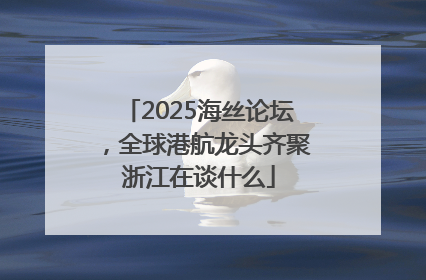 2025海丝论坛，全球港航龙头齐聚浙江在谈什么