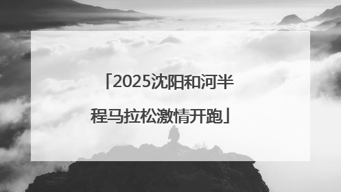 2025沈阳和河半程马拉松激情开跑