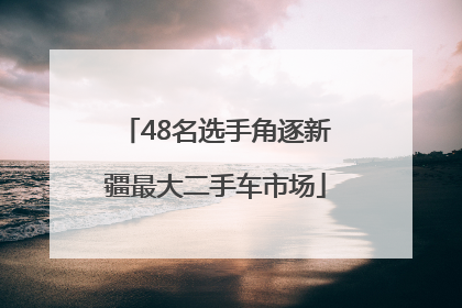 48名选手角逐新疆最大二手车市场