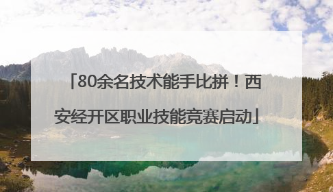 80余名技术能手比拼！西安经开区职业技能竞赛启动