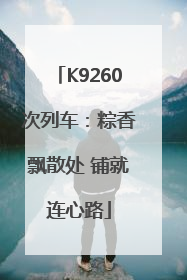 K9260次列车：粽香飘散处 铺就连心路
